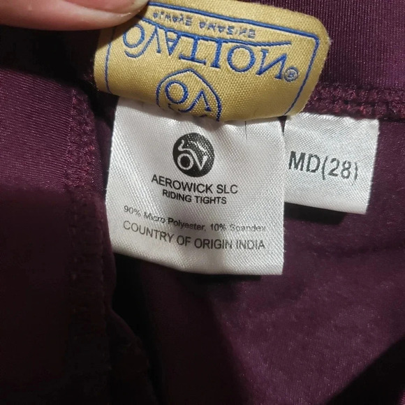Ovation Womans Riding Tights Size 28  (wine) - Picture 7 of 10